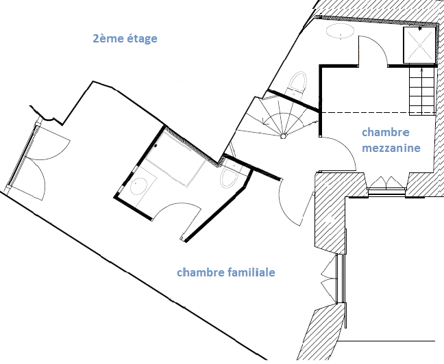Plan 2ème étage – Garrigou