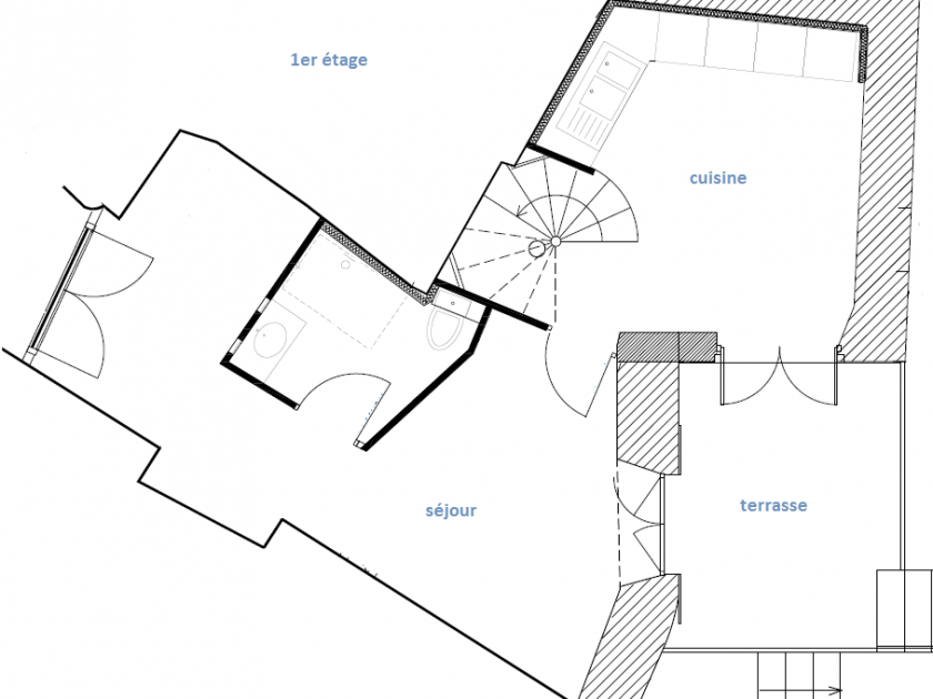 Plan 1er étage – Garrigou