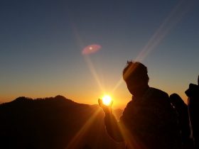 Lever de soleil au Mont de la Madeleine