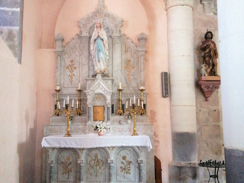 PCU_ Eglise st-Roch_autel Notre Dame de Lourdes